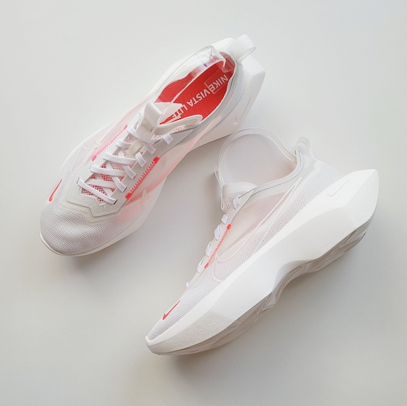 Nike Vista Lite White/White-Laser Crimson - Picture 3 of 7
